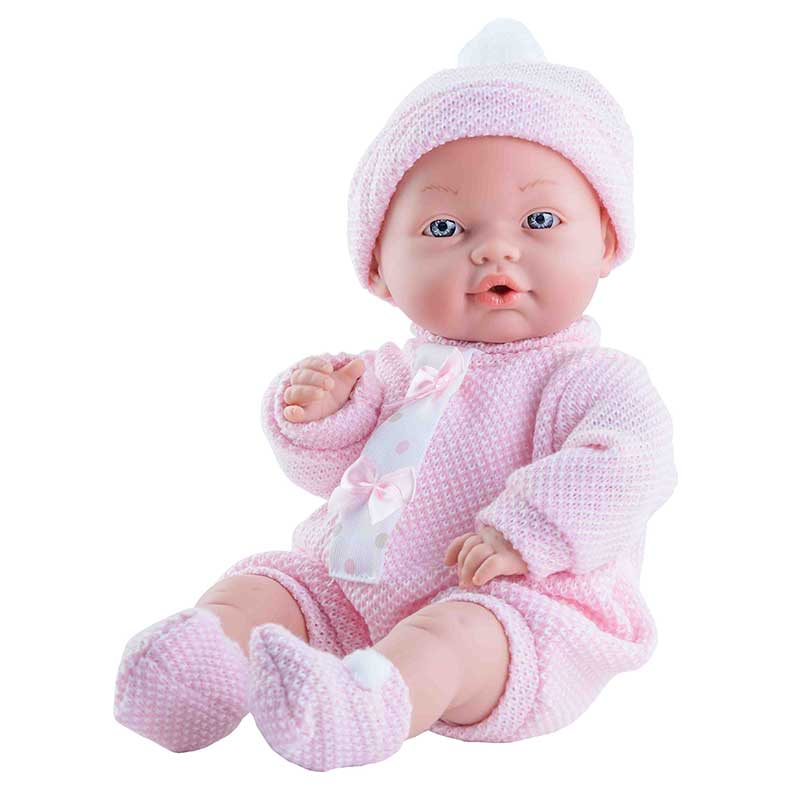 dinámica billetera Empuje hacia abajo Muñeco bebé llorón con chupete y pelele rosa – Toysland Europe